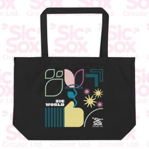 Large organic tote bag