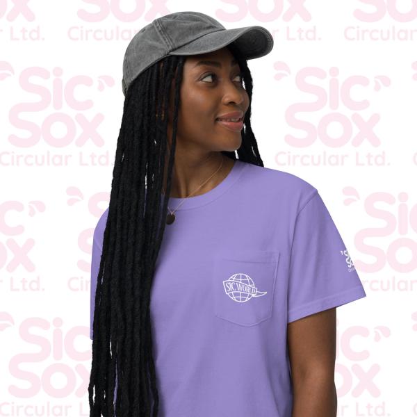 Unisex garment-dyed pocket t-shirt